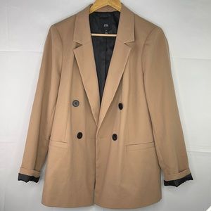 River Island Classic Blazer in Camel